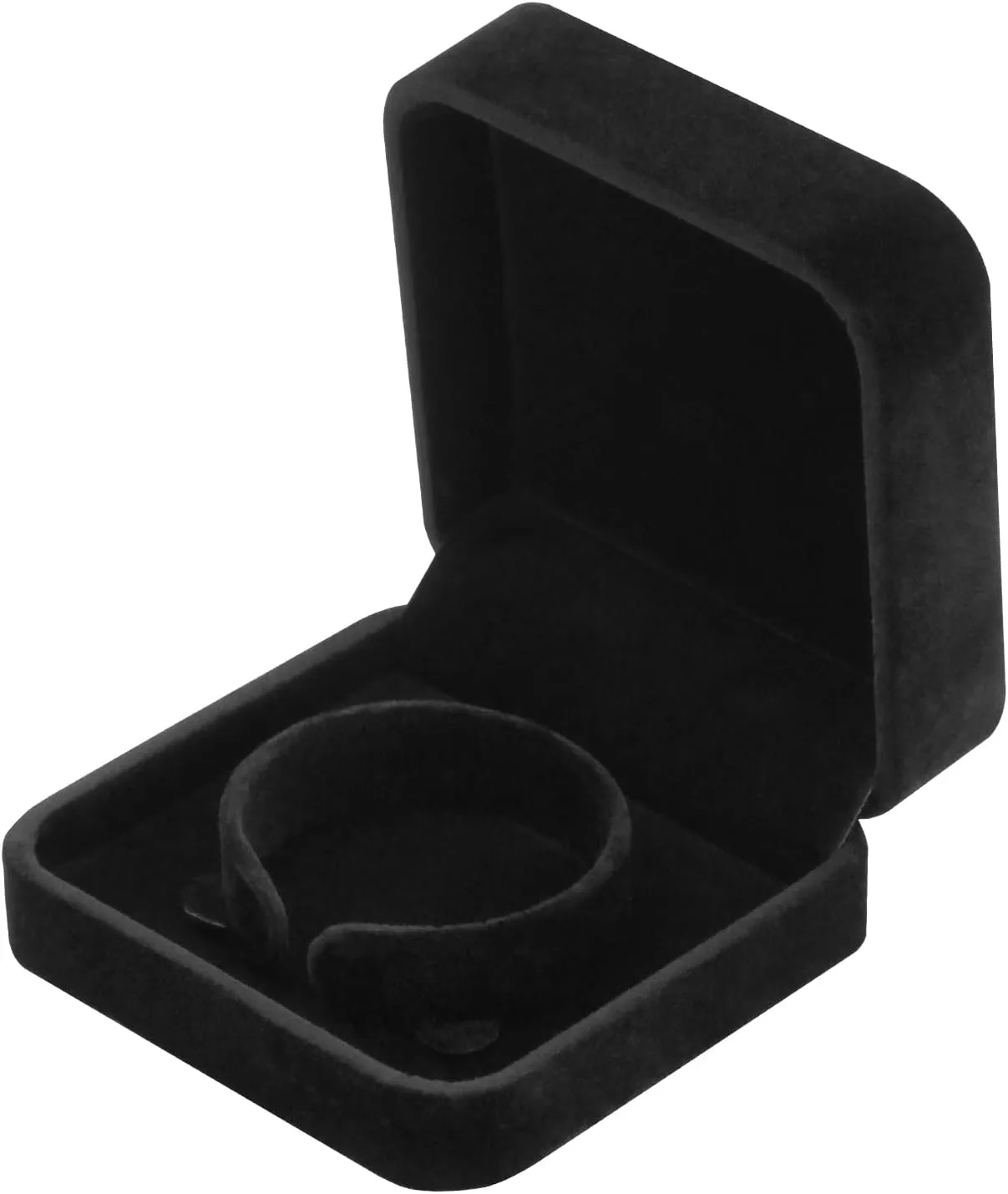 LETURE 6 Pieces Velvet Jewelry Gift Boxes for Necklace Pendant Bracelet Ring Earring, Jewelry Storage Display Case for Christmas Wedding Engagement Birthday Anniversary (Bracelet Box - 6PCS)
