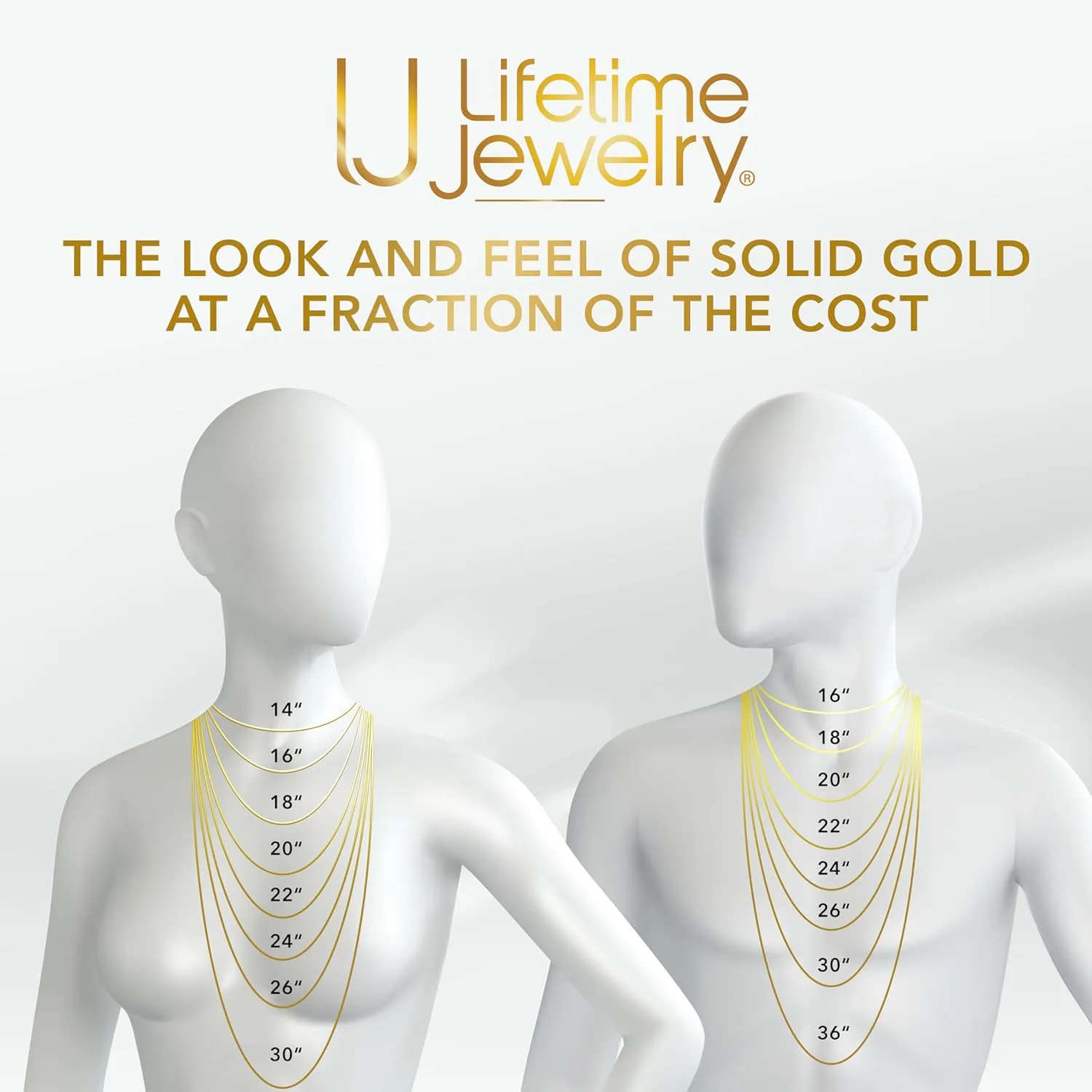 LIFETIME JEWELRY 5mm Flexible Herringbone Chain Necklace 24k Real Gold Plated