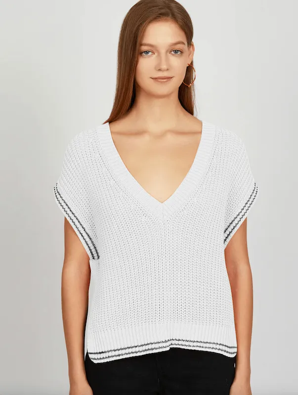 Lizzie Cable Varsity Vest