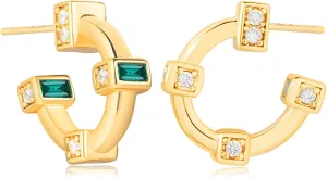 LOYATA Earring Stud Sets for Women 14K Gold Plated 925 Sterling Sliver Post Small Stud Earrings for Women Hypoallergenic Gold Trendy Jewelry for Women