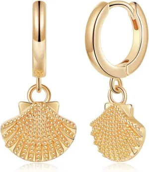Memorjew Huggie Hoop Earrings for Women, 925 Sterling Silver Post Hypoallergenic Small Huggie Hoop Earrings Gold Plated Cubic Zirconia Star Cross Spike Dangle Earrings for Women Jewelry Gifts