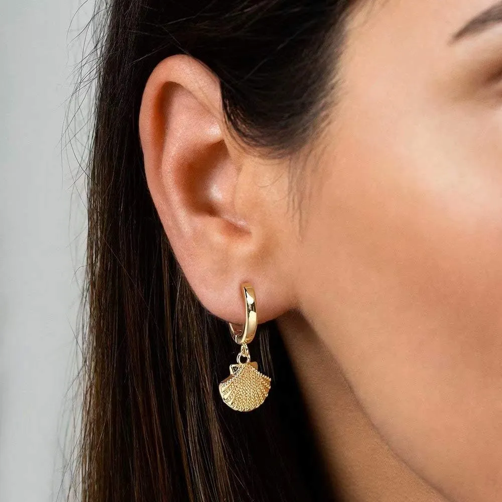 Memorjew Huggie Hoop Earrings for Women, 925 Sterling Silver Post Hypoallergenic Small Huggie Hoop Earrings Gold Plated Cubic Zirconia Star Cross Spike Dangle Earrings for Women Jewelry Gifts
