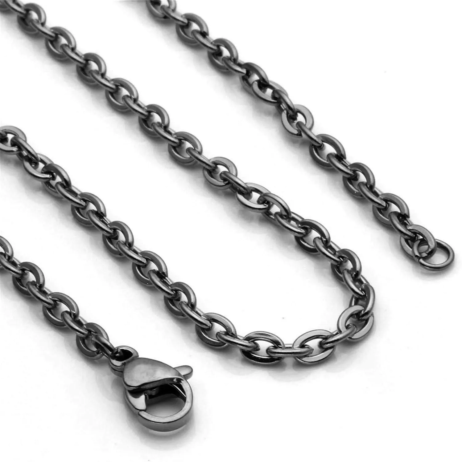 MILAKOO Stainless Steel Pendant Necklace for Women Heart Charms Link Chains 23" Length Lobster Clasp