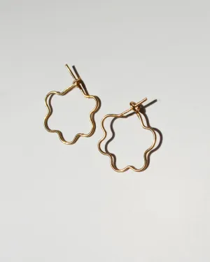 Mini Flora Hoops - Gold Filled