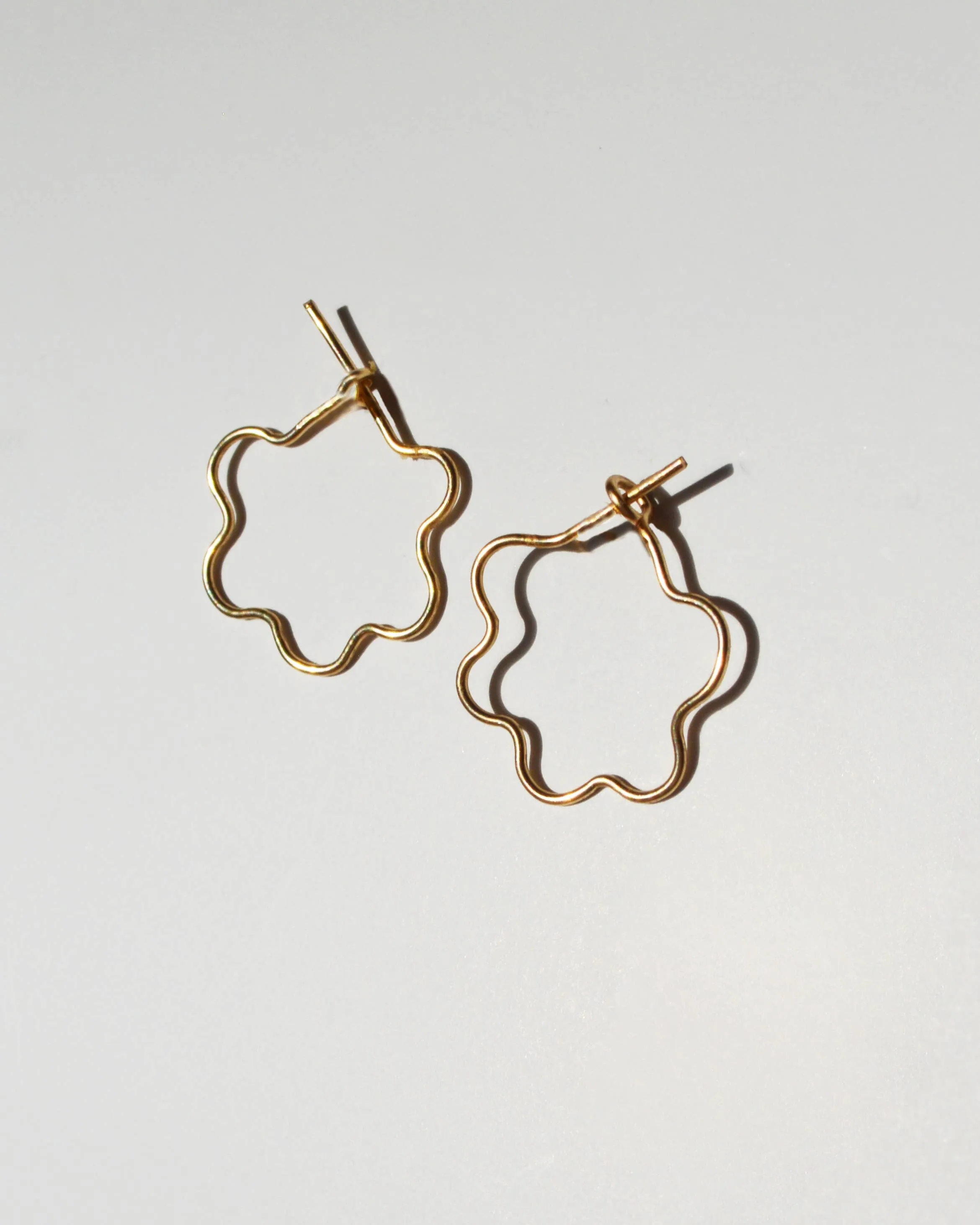 Mini Flora Hoops - Gold Filled