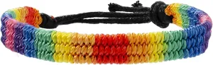 Nanafast Rainbow LGBT Pride Bracelet Handmade Braided Friendship String Bracelet for Gay & Lesbian LGBTQ Wristband Adjustable Size