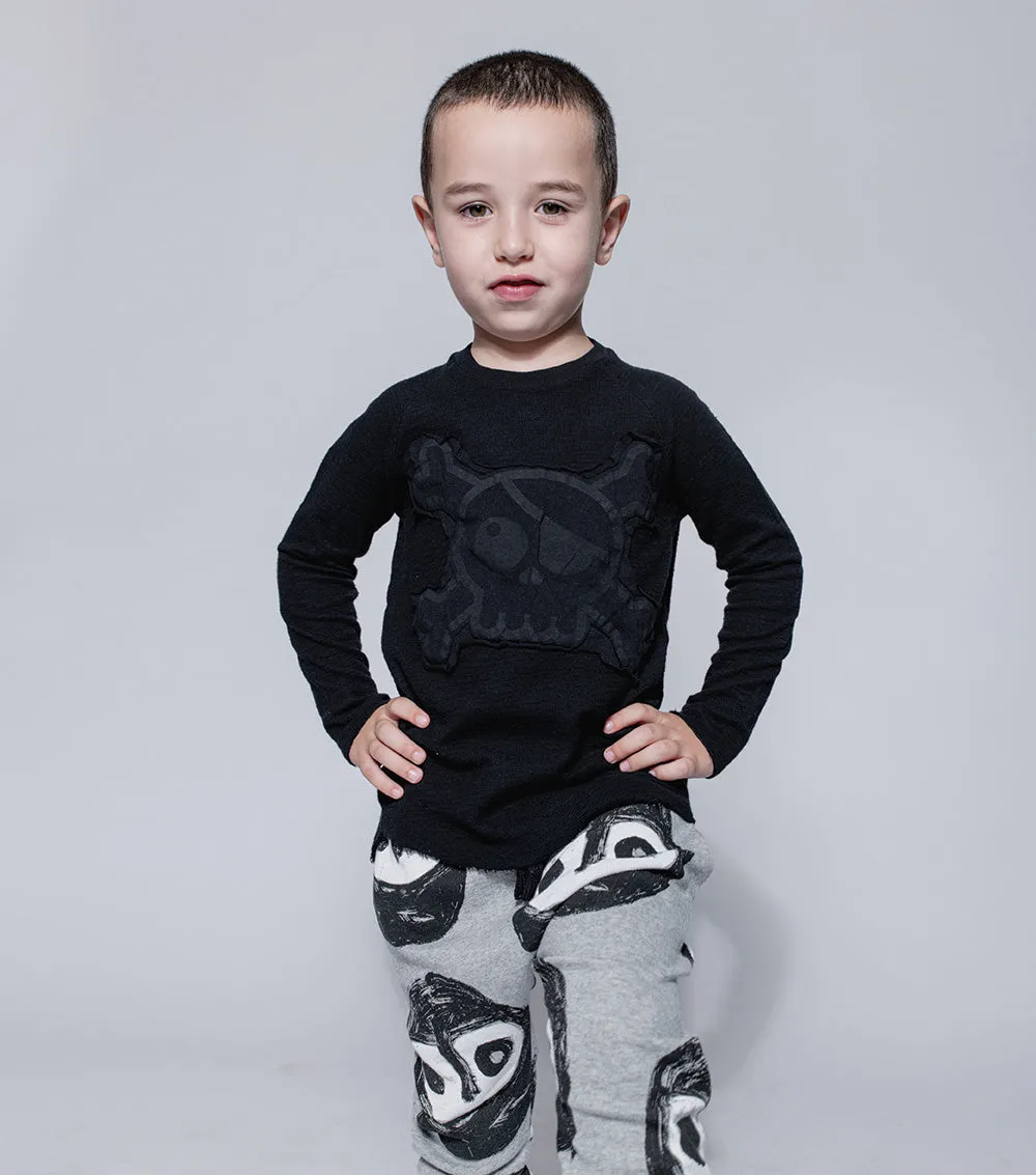 NUNUNU The Warriors Baggy Pants Heather Grey