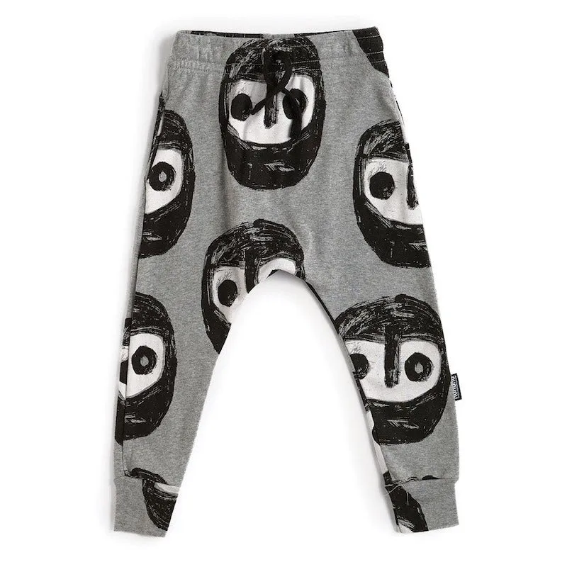 NUNUNU The Warriors Baggy Pants Heather Grey