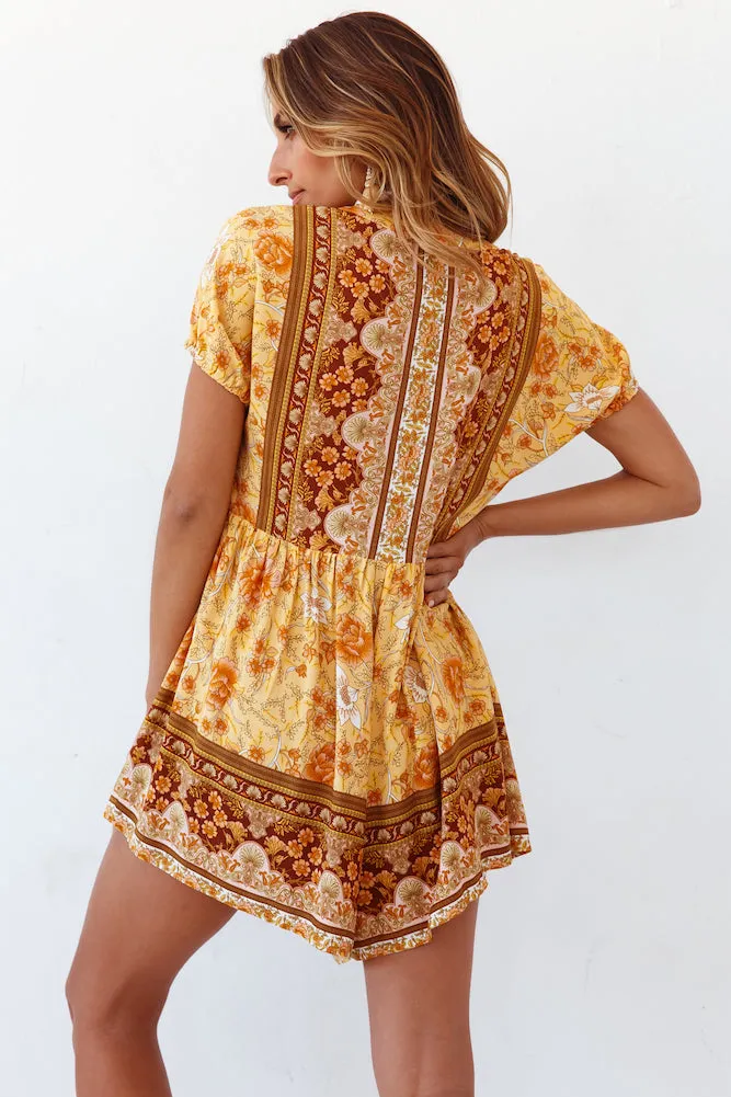 Palm Tree Lullaby Playsuit