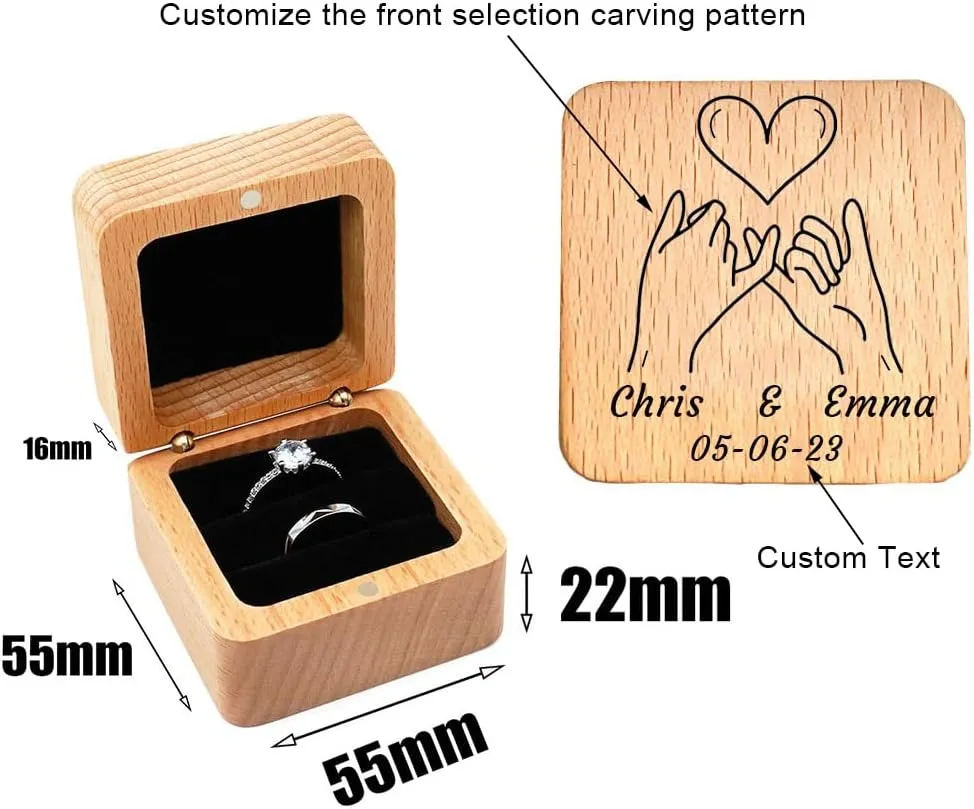 Personalized Matching Promise Rings for Couples with 2 Rings Wedding Rings Set for Him and Her Gold,Wedding Band for Women Cubic Zirconia Ring,Mens Engagement Rings Tungsten Size 5-13