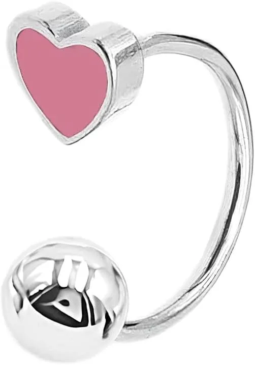 POYAMUSE Heart Horseshoe Lip Ring Piercing Jewelry, Cute and Stylish DIY Fashion Accessory for Women, Trendy Lip or Nose Piercing