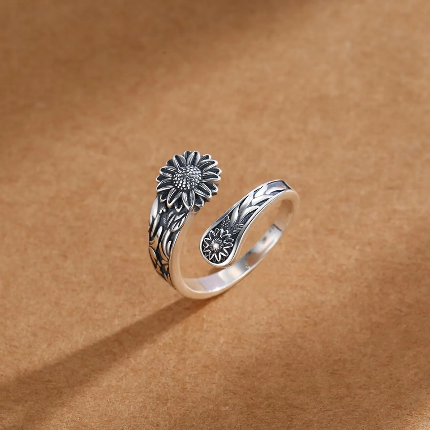 PRAYMOS Thumb Ring For Women Men 925 Sterling Silver Open Adjustable Rings Snake/Shark/Fox/Skull Punk Rock Gothic Jewelry Gift