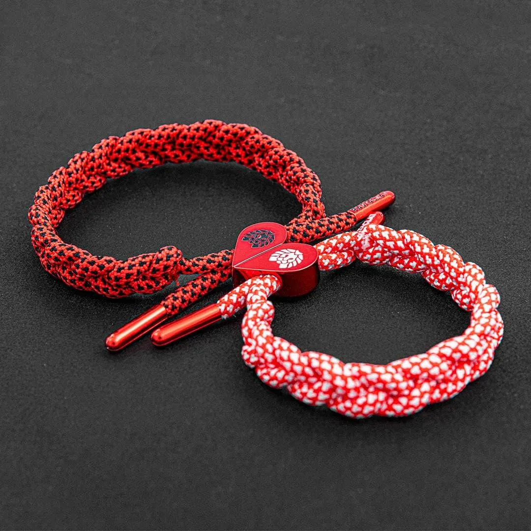 Rastaclat Braided Love & Couples Bracelets for Women and Men - I Love U Collection | Adjustable Stackable Bracelets Braided by Hand | Great Gifts for Men, Women, Teens & Couples