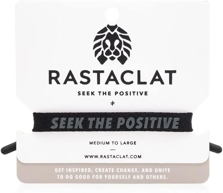 Rastaclat Motivational Bracelets for Men and Women - Originals Collection | Adjustable Stackable Single Lace Bracelets Made by Hand | Great Gifts for Men, Women, Teens & Couples