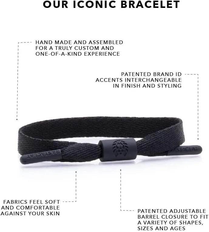 Rastaclat Motivational Bracelets for Men and Women - Originals Collection | Adjustable Stackable Single Lace Bracelets Made by Hand | Great Gifts for Men, Women, Teens & Couples