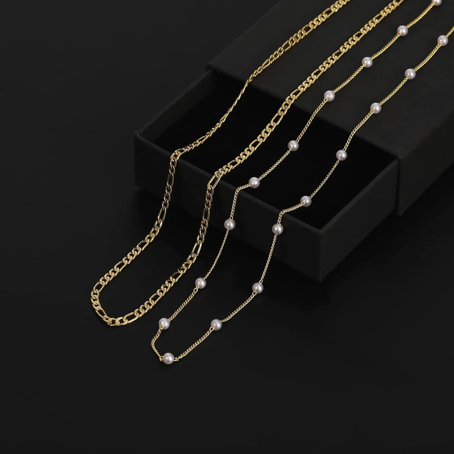 RLMOON 2PCS 18K Gold Plated Waist Chains for Women Gold Body Belly Chains for the Waist Adjustable Layered Waist Chain for Summer Beach Bikini