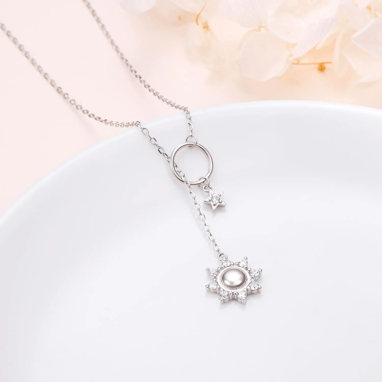 S925 Sterling Silver Y Necklace for Women butterfly/infinity Cross Necklace Lariat Necklace Drop Necklaces Y Necklace Jewelry for Women