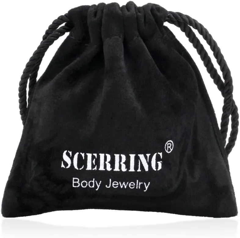 SCERRING Tragus Earrings 16g Stainless Steel Horseshoe Lip Rings Nail Tragus Helix Rook Cartilage Earrings Studs Ring Medusa Piercing Jewelry 8mm 36PCS