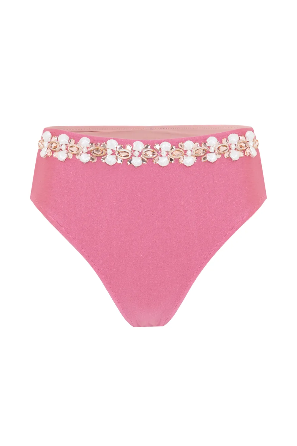 SEASHELL LYCRA EMBROIDERED BIKINI BOTTOM