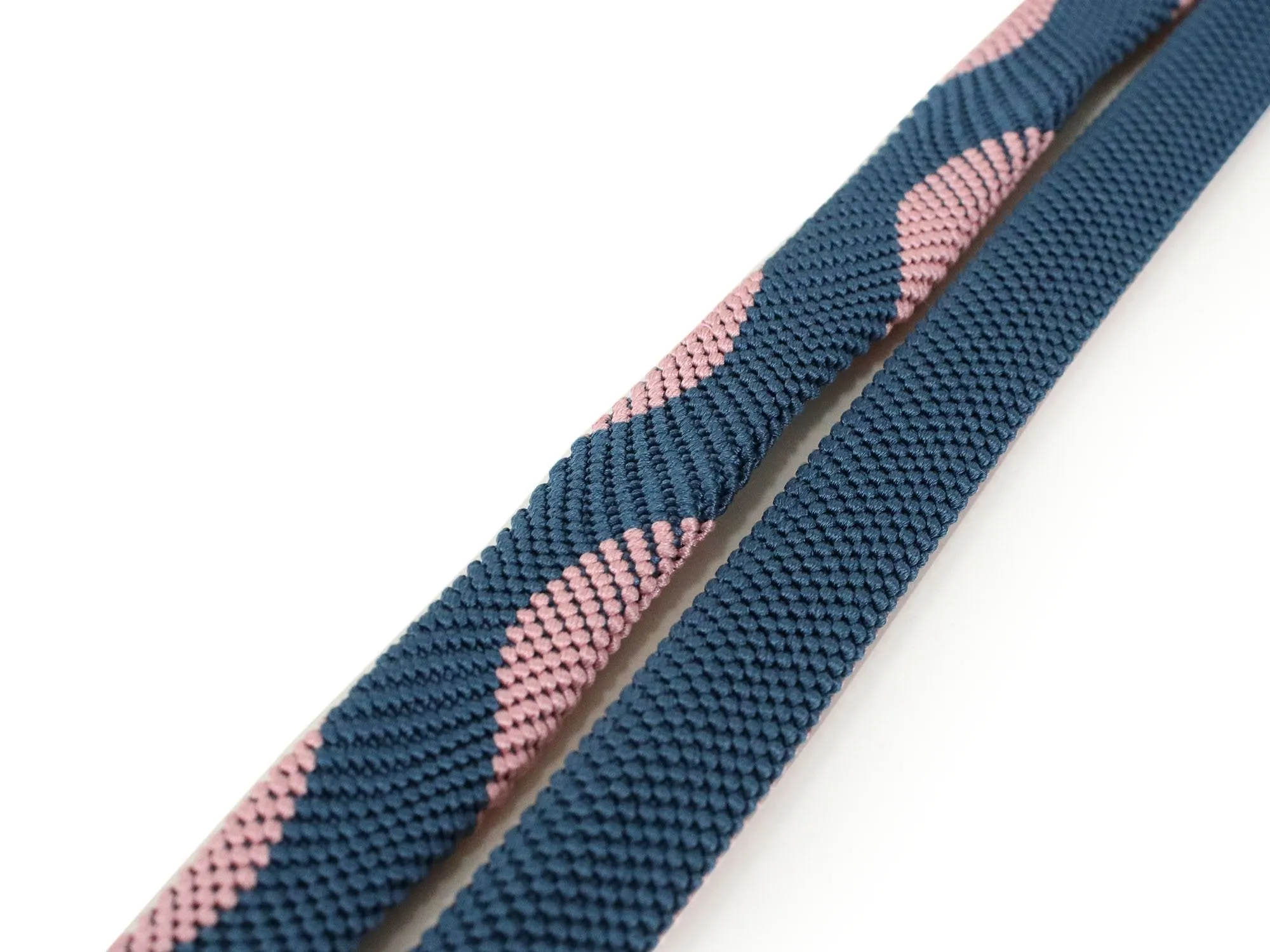 Silk Obijime Kimono Cord/ Kimono Accessory, Pink Navy