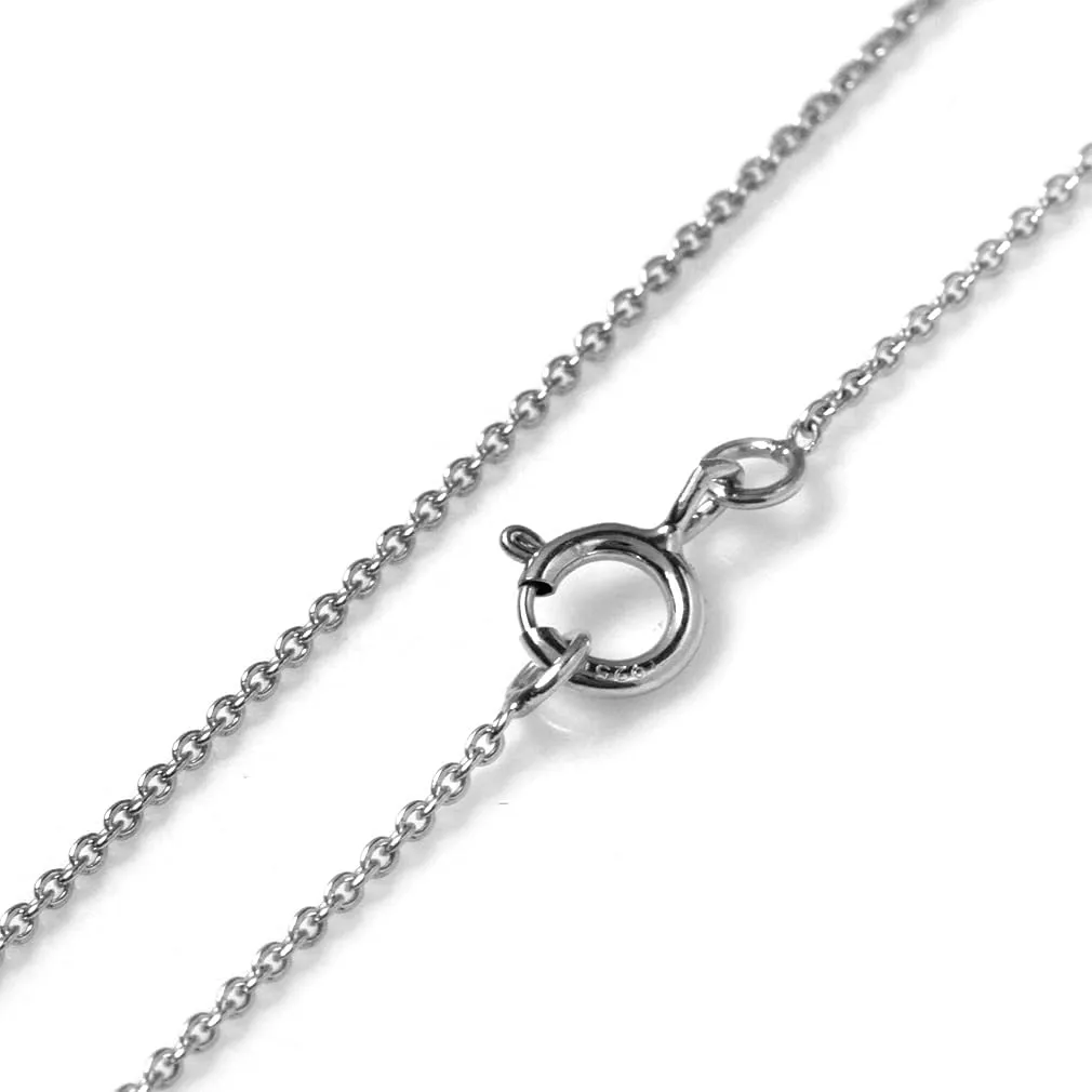 Silvershake 6MM Genuine or Created Gems Irish Celtic Knot Solitaire Drop Pendant with 18 Inch Necklace Jewelry for Women or Teens