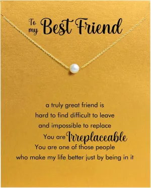 Sister Gifts from Sisters, Sister Necklaces Best Friend Necklace for Women. Christmas, Birthday, Graduation Gifts with Wish Card