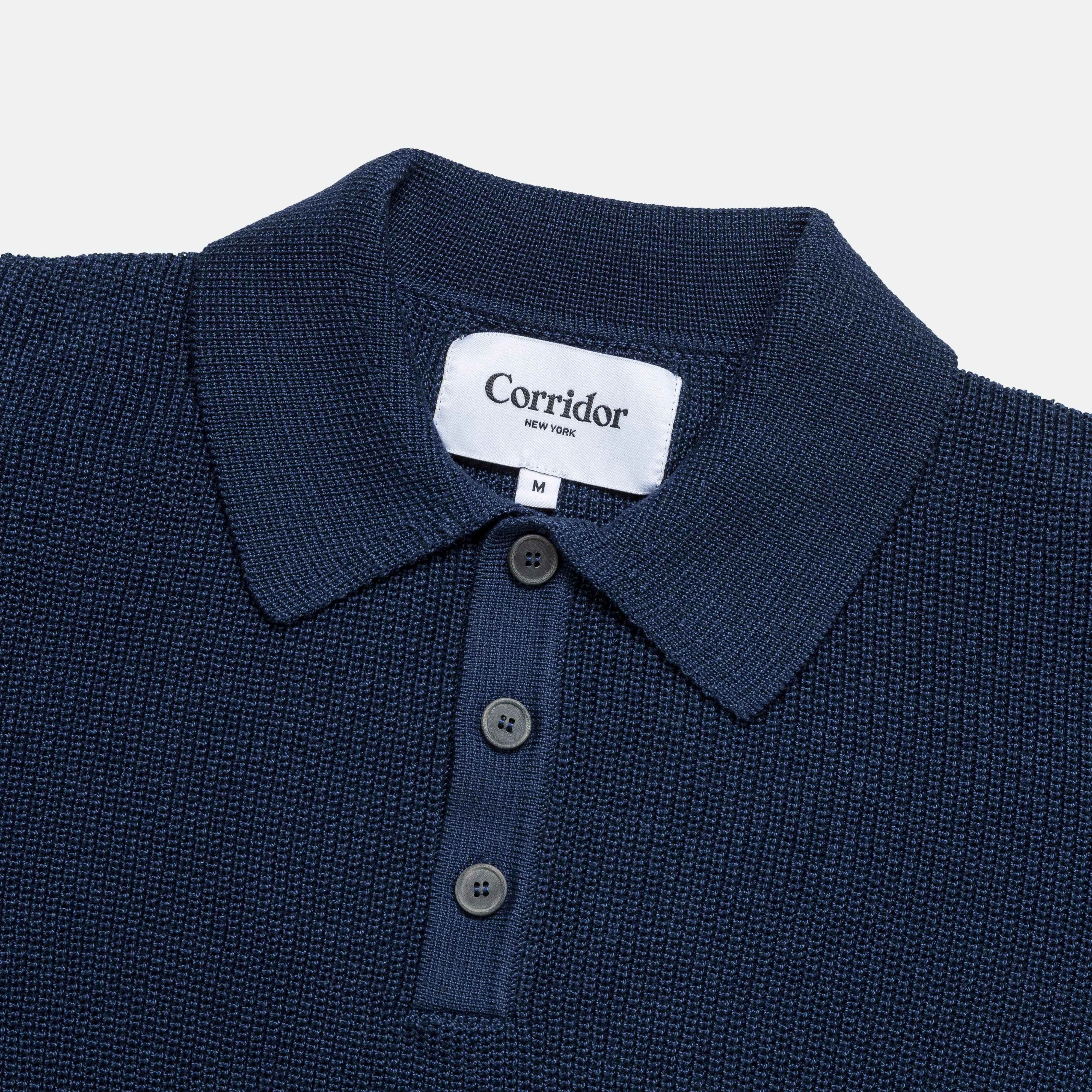 Slouchy LS Polo - Navy