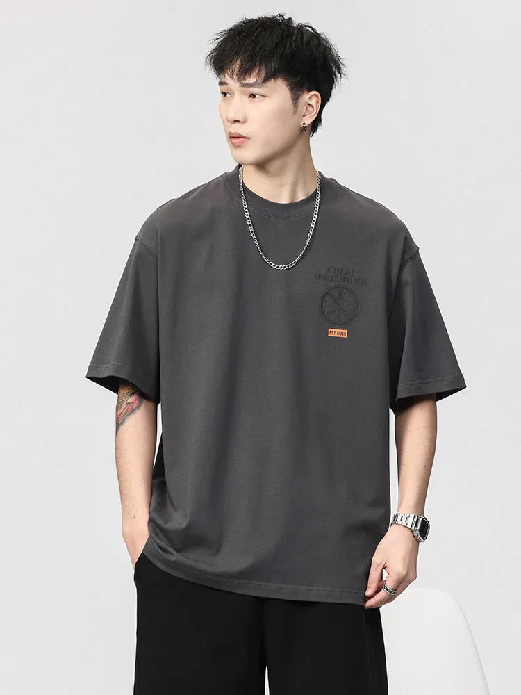 Slouchy Shoulder Shape Suede Foam Fit Tees