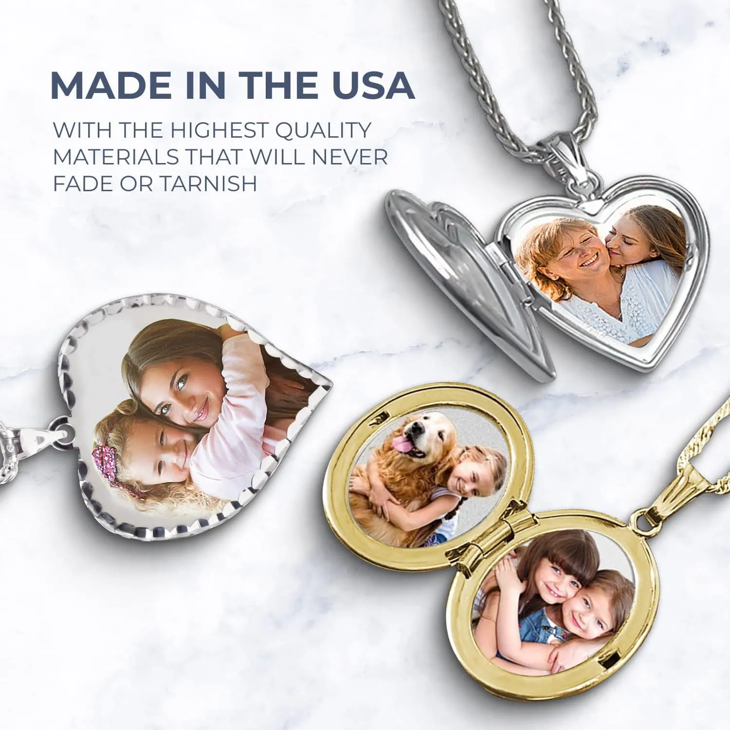 St Michael Necklace Catholic Saint Michael Pendant Round Pendants for Women & Men Crafted in 14K Yellow or White Gold & Sterling Silver Christian Gifts for Men & Women or First Communion Gifts for Boys or Girls