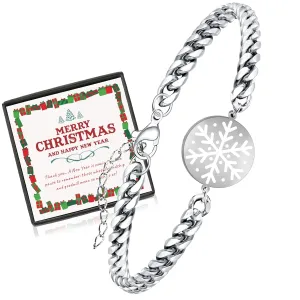Stocking Stuffers for Women Teens Girls Gift Ideas Mom Christmas Gifts for Women Teens 12-18 Year Old Girls Boys Unique Christmas Bracelets with Christmas Tree Snowflake Charm Bracelets