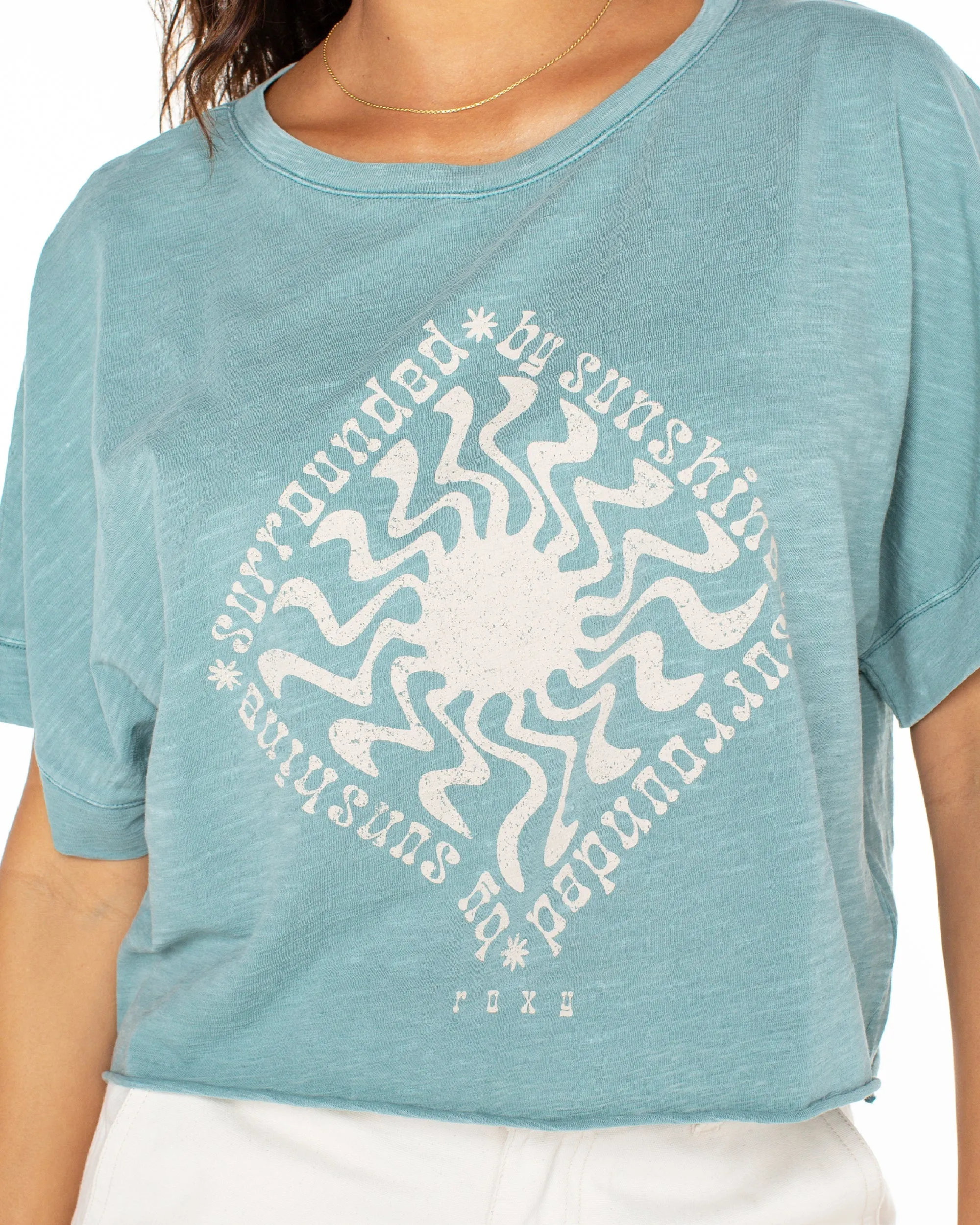 Surrounded By Sunshine T-Shirt - Mineral Blue