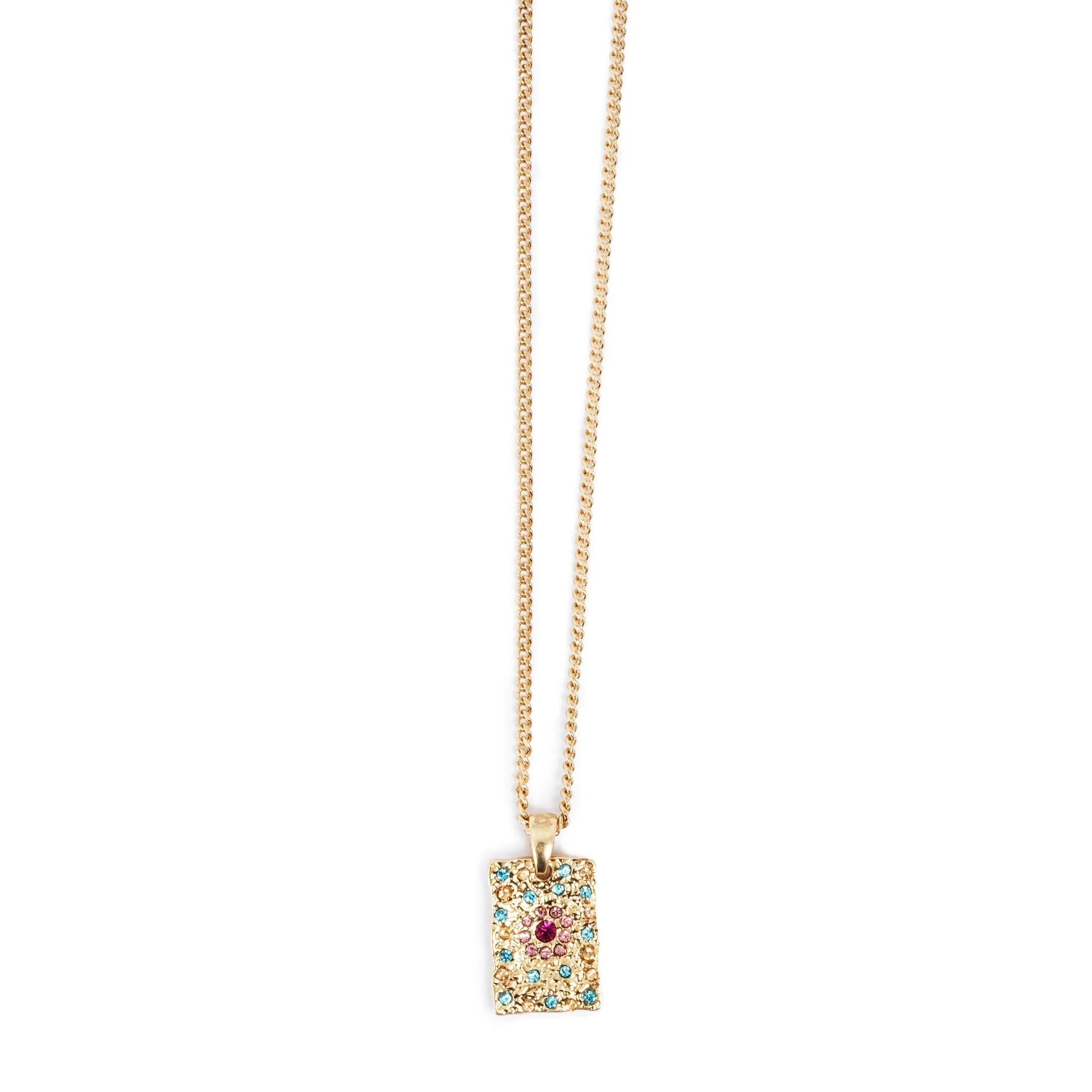 Vibrance Necklace Square Gold 2018-1199