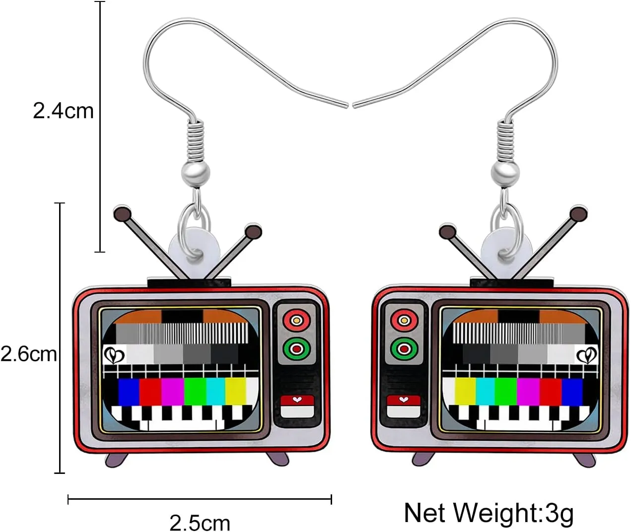 Vintage Cassette Tape Earrings Dangle Retro Phonograph Television Jewelry Nostalgia 90s 80s Accessories for Women