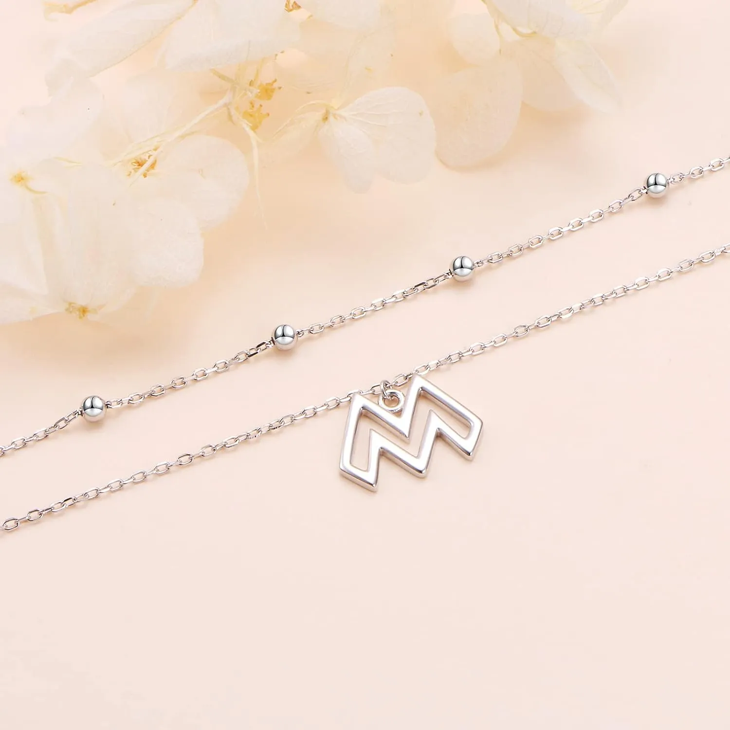 Yearace Anklet for Women S925 Sterling Silver Adjustable Foot Beaded Cross Claddagh Turtle Stethoscope Butterfly Bee Dragonfly Ankle Bracelet Anklets Jewelry