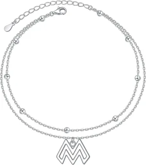 Yearace Anklet for Women S925 Sterling Silver Adjustable Foot Beaded Cross Claddagh Turtle Stethoscope Butterfly Bee Dragonfly Ankle Bracelet Anklets Jewelry